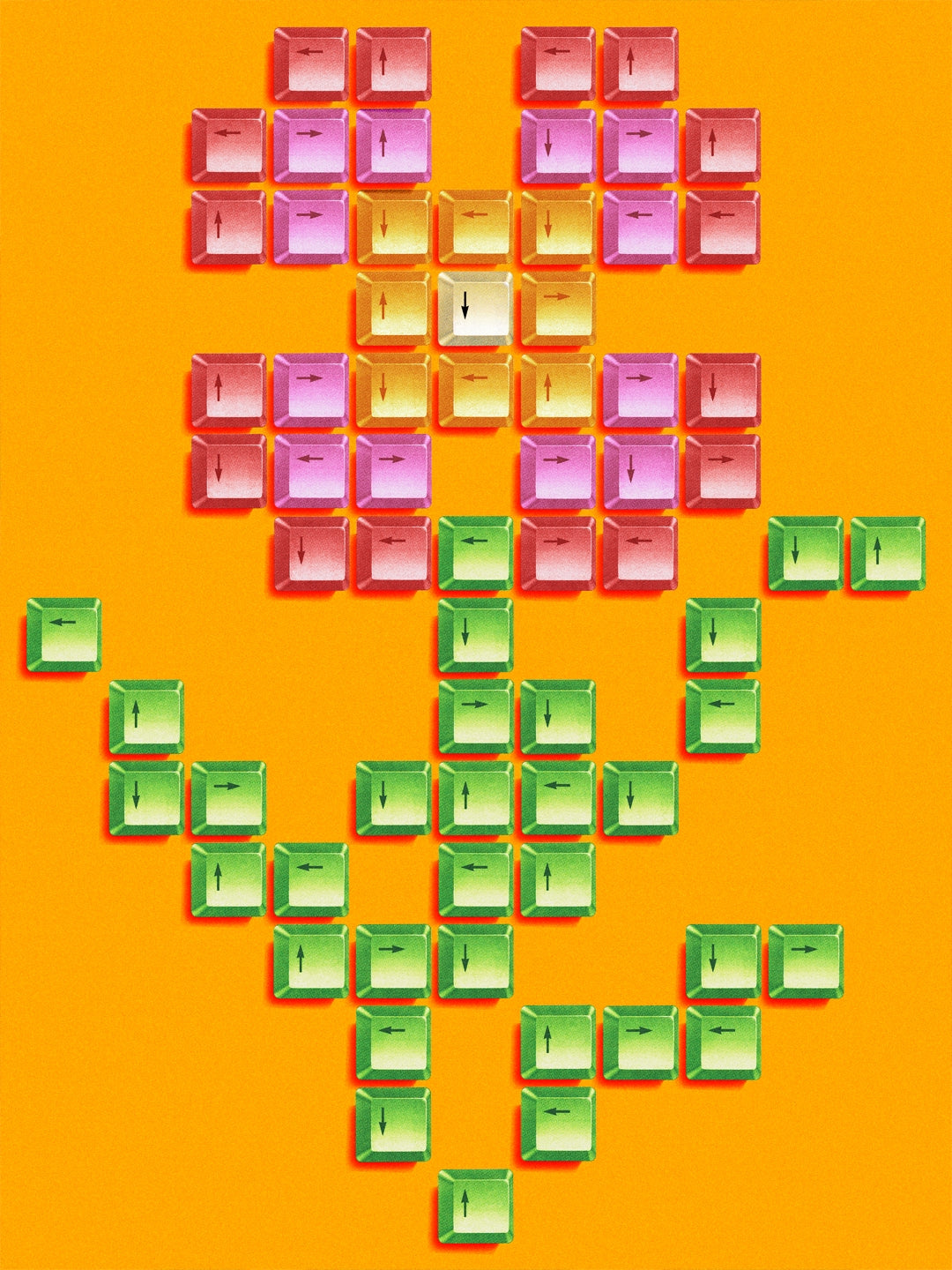 Keyboard Flower